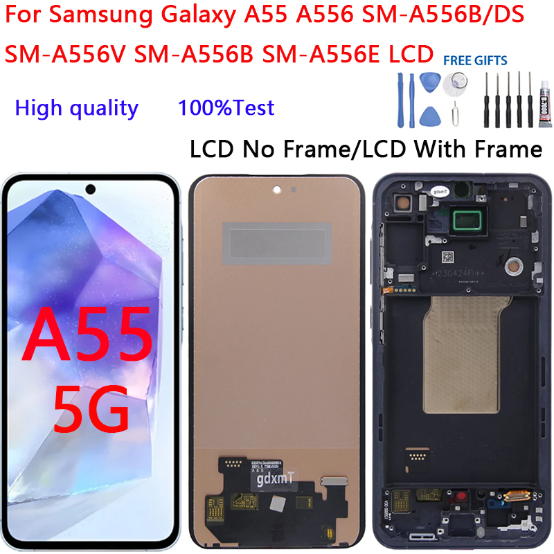 สําหรับ Samsung Galaxy A55 A556 SM-A556B/DS A556V SM-A556B A556E จอแสดงผล LCD Touch Screen Digitizer