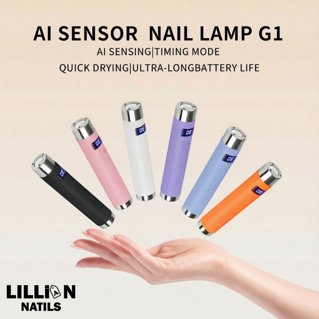 พร้อมส่งในไทย แบรนด์ SNRQI G1| โคมอบเล็บ AI แบบพกพาไร้สาย เครื่องอบไฟฉาย แบต 800mAh พกพาง่าย ตั้งเวลา 30/60 วินาที ใช้งานสะดวก ไม่เปลืองพื้นที่