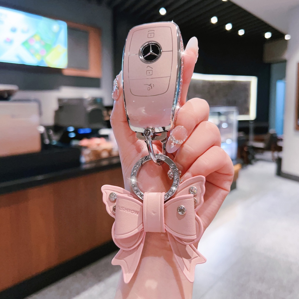 พร้อมส่ง ขายดี ราคาถูก เคสป้องกันกุญแจรถยนต์ เหมาะสำหรับ ป้องกันตก อะไหล่รถยนต์ Mercedes Benz ฝาครอบกุญแจรถ ACESG Class CLE AMG W212 C260l Gle350 A200l Glb220 glc250 300L c200 W204 GLA W205 E300l E260 250 เบนซ์ อะไหล่รถยนต์