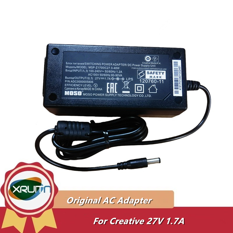 ของแท้ Moso MSP-Z1700IC27.0-48W 27V 1.7A Switching Power Adapter AC DC Power Supply สําหรับ Creative