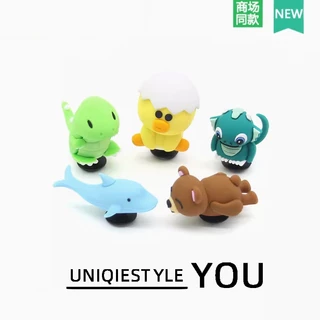 26 สไตล์ใหม่รองเท้าหลุมดอกไม้ DIY การ์ตูนสามมิติ 3D สัตว์น่ารัก Avatar Series หัวเข็มขัดรองเท้า