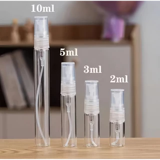 【COD】50 ชิ้นพลาสติกใสสเปรย์ขวด 2ML 3ML 5ML 10ML ขนาดเล็กบรรจุเครื่องสําอาง Atomizer ขวดน้ําหอม Atomizing สเปรย์ Liquid คอนเทนเนอร์ Clear Plastic Spray Bottle Portable
