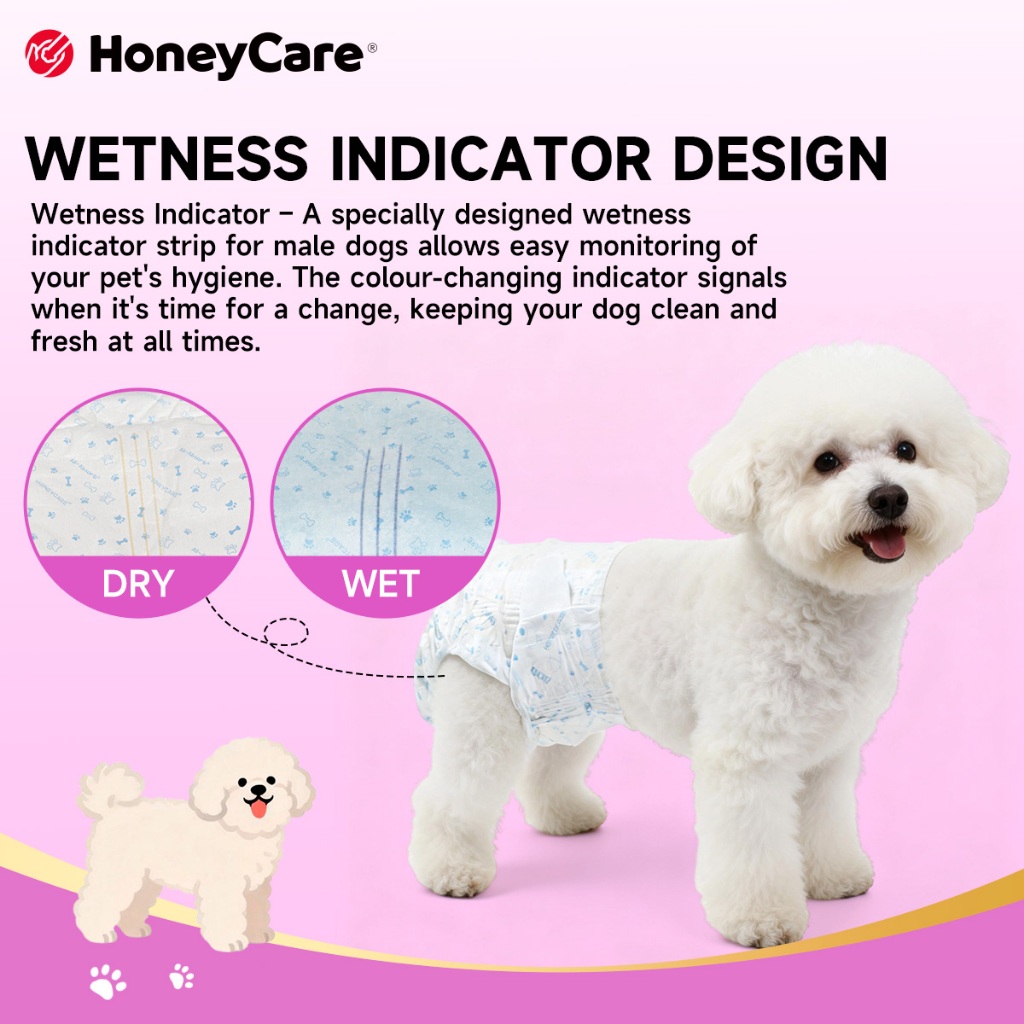 ฮันนี่แคร์ ซุปเปอร์ ดูดซับ ผ้าอ้อมสุนัขเพศเมีย (22-50 ชิ้น/แพ็ค) - รูปที่ 2