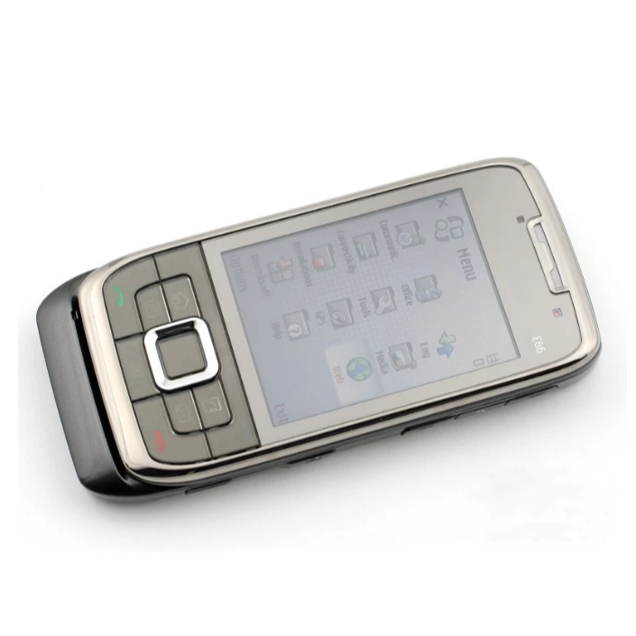 E66 3G WIFI บลูทูธ 3.2MP ตัวเลื่อนกล้อง โทรศัพท์มือถือ Nokia