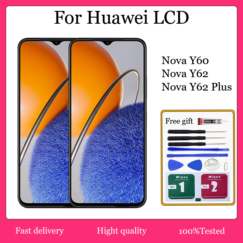 ต้นฉบับสําหรับ Huawei Nova Y60 Nova Y62 Nova Y62 Plus จอแสดงผล LCD Touch Screen Digitizer Assembly