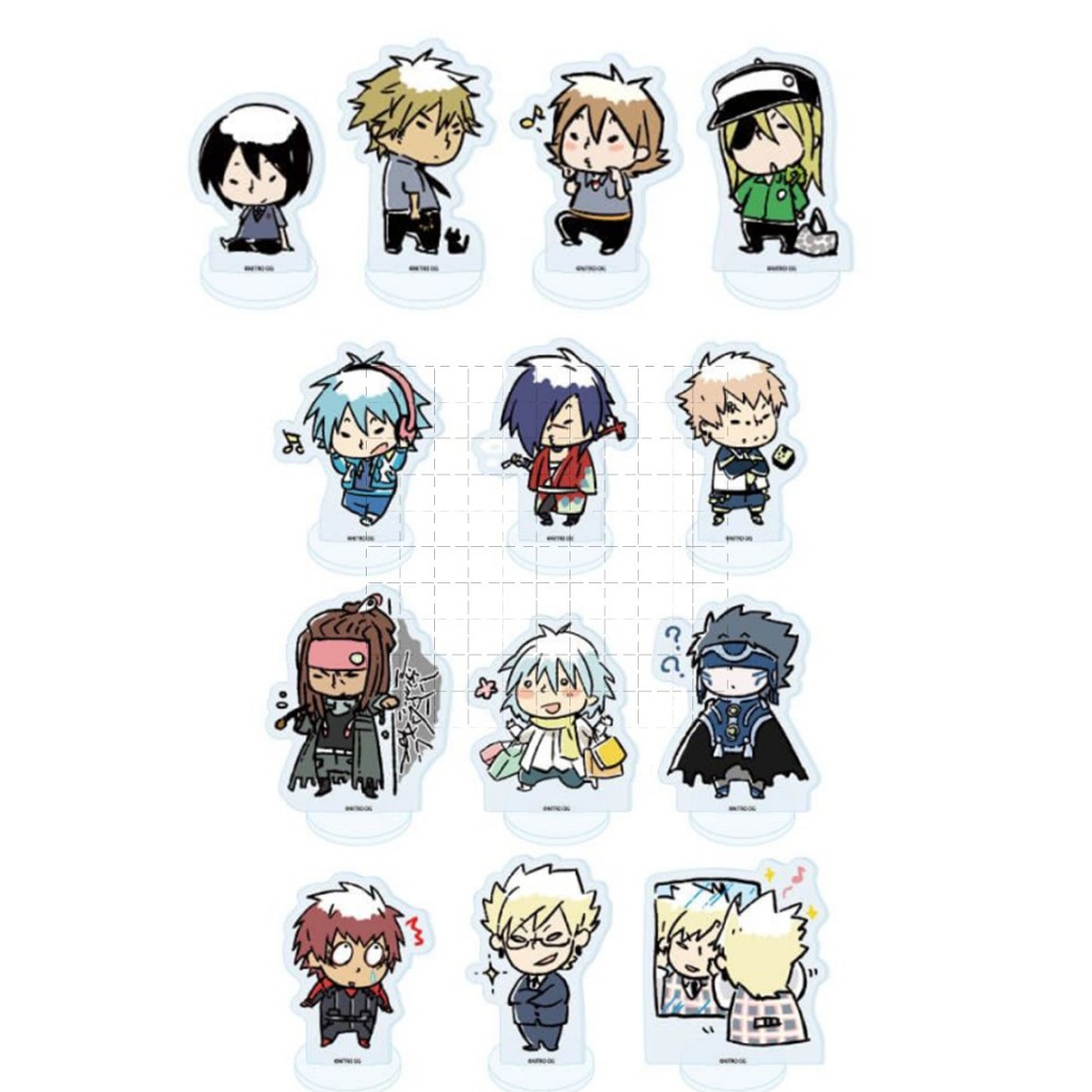 Nitro+CHiRAL Chibi ขาตั้งอะคริลิค (Vol.4-035) - อะนิเมะเด็กชายคอลเลกชันรูปสินค้าตกแต่งโต๊ะ