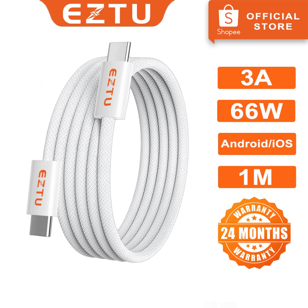 สาย USB C เป็น USB C 60W Type C สายชาร์จแบบถักไนลอนสําหรับ ip17/ip16/ip15, Galaxy, Switch, และอื่นๆ