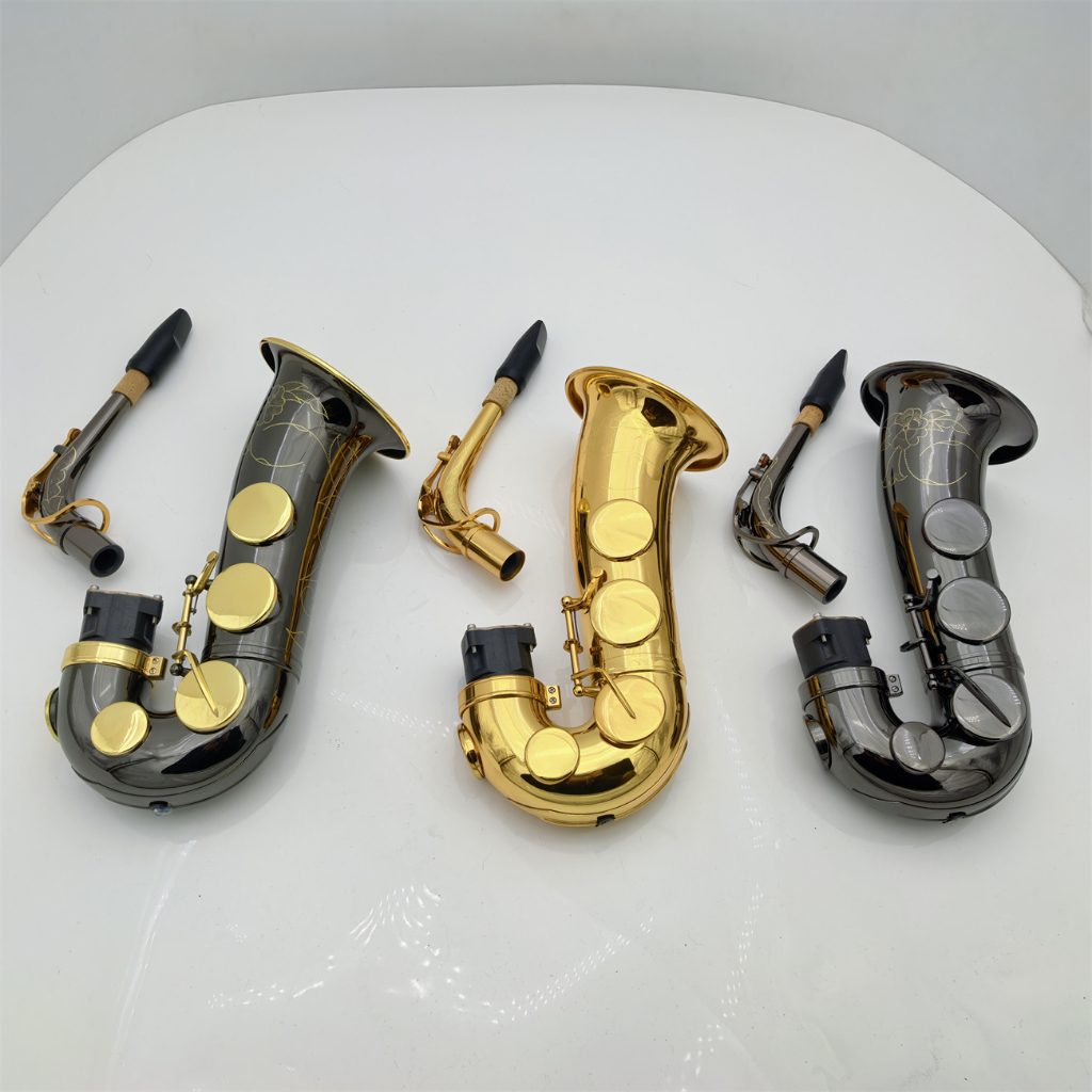 คุณภาพสูง Yds150yds120 Modified Bend Pipe Kit Alto Sax ทองแดงบริสุทธิ์พร้อมกรณี