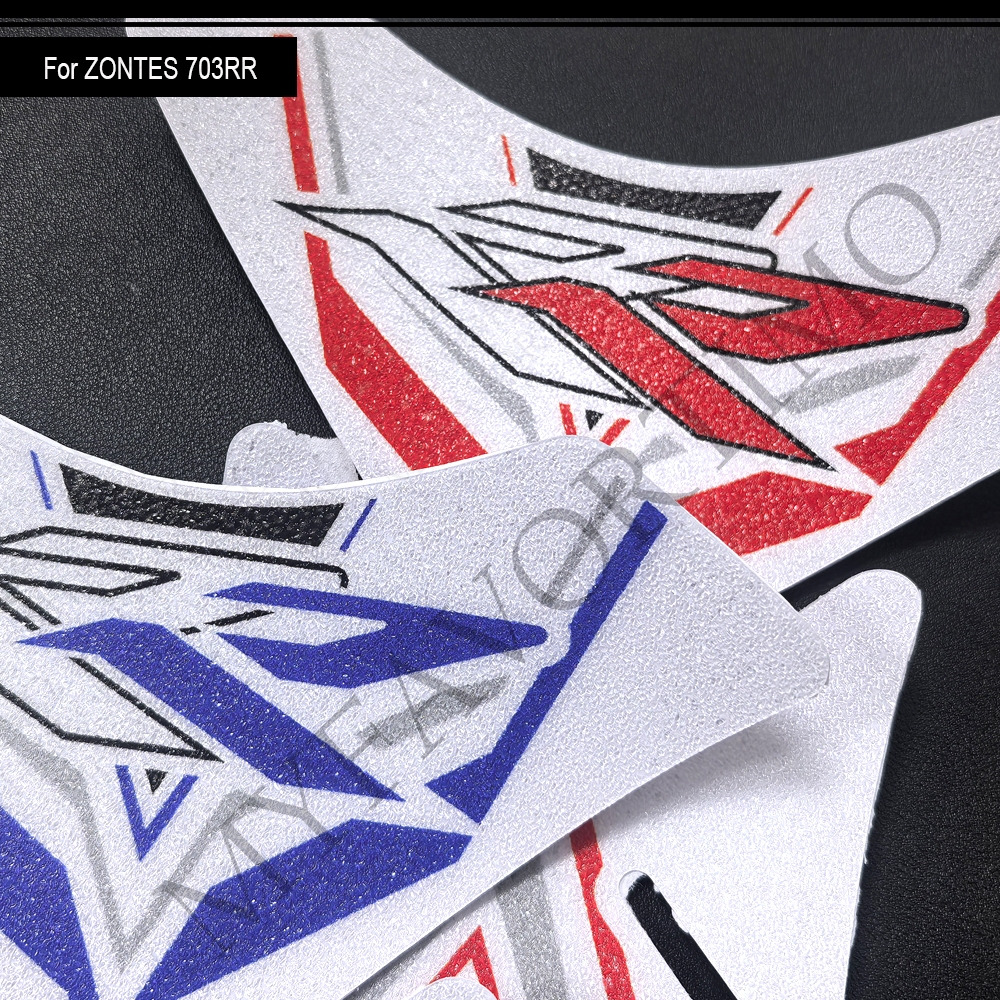 สําหรับ Zontes ZT703-RR ZT-703RR ZT 703RR 703 RR ผจญภัยจักรยานถัง Pad TankPad หมวก Grips แก๊สการใช้เ