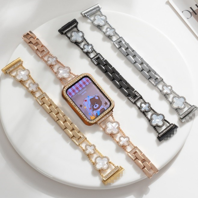 Diamond Clover สายคล้อง + สําหรับ Samsung Galaxy Fit 3 สาย Bling Samsung Fit 3 สายกันชนเพชรป้องกัน S