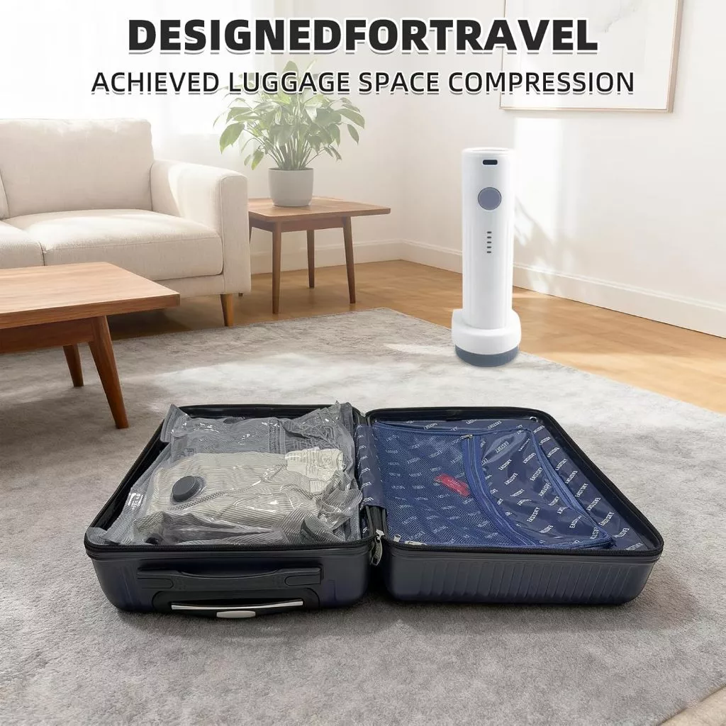 🔥ส่งจากไทย🔥เครื่องดูดฝุ่นไฟฟ้าไร้สายสําหรับถุงเก็บสูญญากาศ Travel Air PUM (ไม่รวมถุงเก็บในแพ็คเกจนี้) thumbnail 10