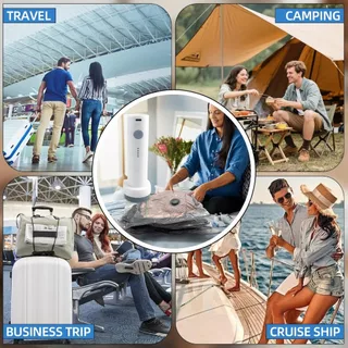 🔥ส่งจากไทย🔥เครื่องดูดฝุ่นไฟฟ้าไร้สายสําหรับถุงเก็บสูญญากาศ Travel Air PUM (ไม่รวมถุงเก็บในแพ็คเกจนี้)