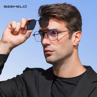 SEEMLO ผู้ชายผู้หญิง 3 In 1 แว่นตากันแดดผู้ชายแว่นตากันแดดโพลาไรซ์ Night Vision แว่นตาแม่เหล็ก Sun กรอบตา 3 เลนส์ Anti-UV ตา