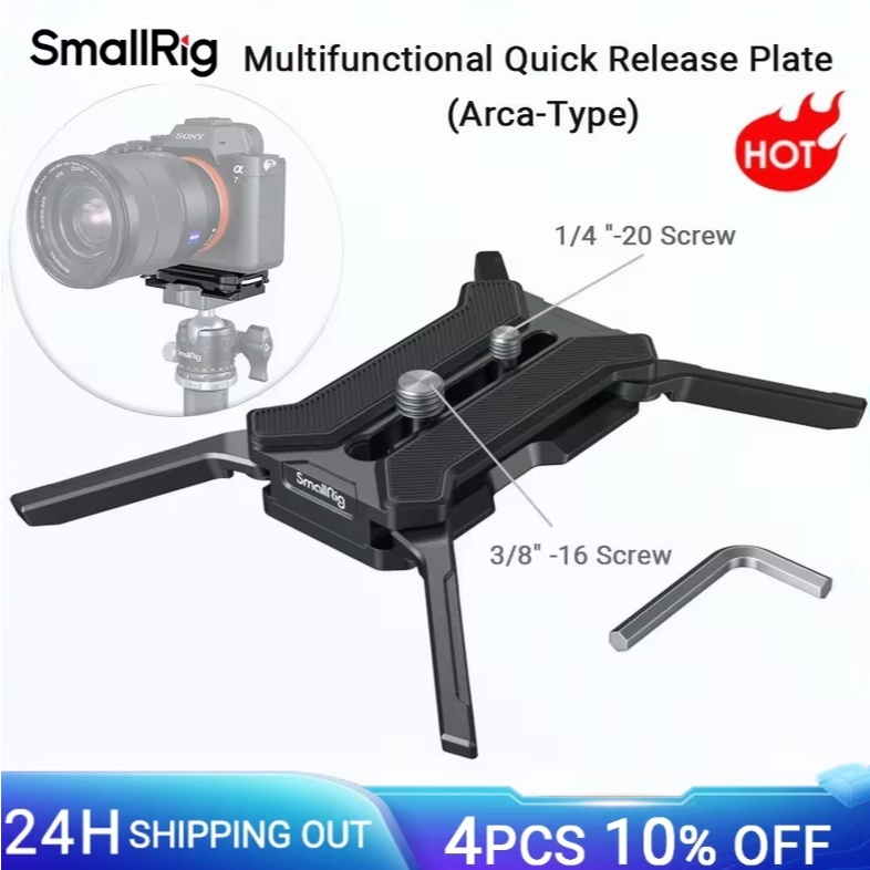 SmallRig Multifunctional Quick Release Plate Arca-Type รองรับ 38 มม.Manfrotto-type Base & Head Fluid กล้อง Accessorie 3913