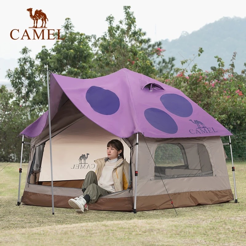 CAMEL CROWN เต็นท์ตั้งแคมป์สำหรับ 4-5 คน แบบกันลม
