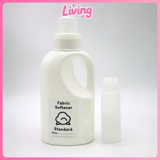 Living✅ขวดรีฟิล1000มล สําหรับผงซักฟอก น้ํายาปรับผ้านุ่ม หรือน้ํายาอื่นๆ ขวดเปล่าใส่น้ำยาปรับผ้านุ่ม