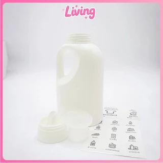 Living✅ขวดรีฟิล1000มล สําหรับผงซักฟอก น้ํายาปรับผ้านุ่ม หรือน้ํายาอื่นๆ ขวดเปล่าใส่น้ำยาปรับผ้านุ่ม