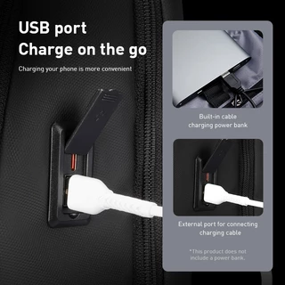MARK RYDEN กระเป๋าเป้สะพายหลัง ใส่แล็ปท็อป มัลติฟังก์ชั่น 17.3 นิ้ว ชาร์จ Usb สําหรับผู้ชาย Ykk