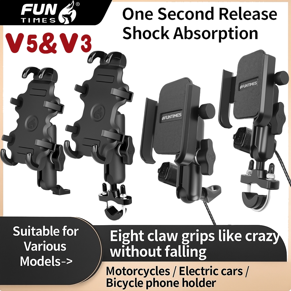 Motowolf&FUMTIMES ที่วางโทรศัพท์มือถือ V5 ใหม่ MDL2830 Handle/Mirror Mount - รถจักรยานยนต์