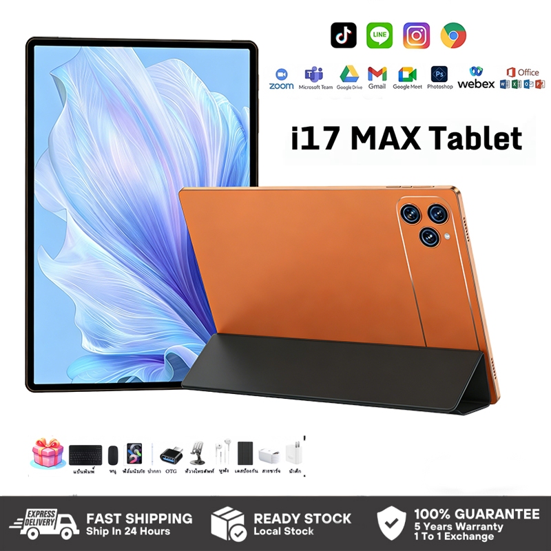 แท็บเล็ต I17 Pro Max หน้าจอ 10.1 นิ้ว ถือความทรงจําของคุณทั้งหมด 16+1TB แบตเตอรี่ออลอินวัน 5000mAh ร