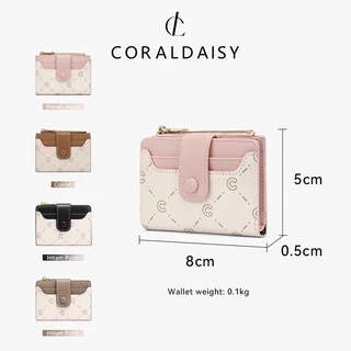 CORALDAISY รุ่นใหม่ปี 2026 กระเป๋าสตางค์พับ เดรสยาวสไตล์เรียบหรู กระเป๋าสตางค์ ช่องใส่การ์ดหลายช่อง