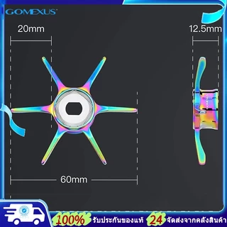 Gomexus สตาแดรกแต่งรอก Star Drag Handle ขนาด 65 มม. วัสดุอะลูมิเนียมอัลลอยคุณภาพสูง Daiwa Tatula Zillion และ Shimano Curado SLX ST แข็งแรง ทนทาน ไม่เป็นสนิม ST