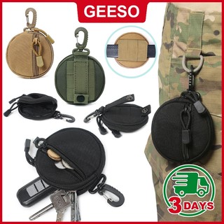 GEESO Key Wallet Holder Men Coin Purse Pouch Bag Keychain Zipper Pocket Outdoor Key Bag 户外钥匙包