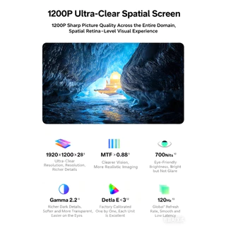 แว่นตา XREAL 1S AR/XR หน้าจอเสมือนจริงขนาด 500 นิ้ว แว่นตาอัจฉริยะมุมมองภาพ 52° รองรับอุปกรณ์ USB-C DP ทุกชนิด