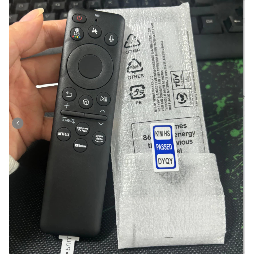 เหมาะสําหรับ Samsung BN59-01480A 2025 Ecologic Solar Cell TV รีโมทคอนโทรล | AI เสียง | ซัมซุงทีวีพลัส | เน็ตฟลิกซ์ | ไพรม์วิดีโอ | Youtube-BN59-01480KBN59-01480GBN59-01480HBN5
