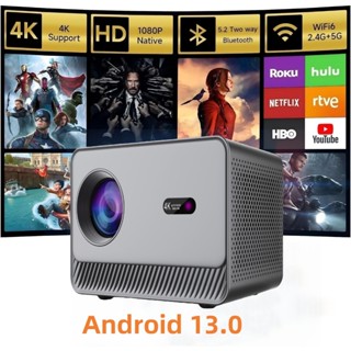 [เวอร์ชันอัปเกรดปี 2026] โปรเจ็กเตอร์อัจฉริยะ 4K ระบบ Androi…