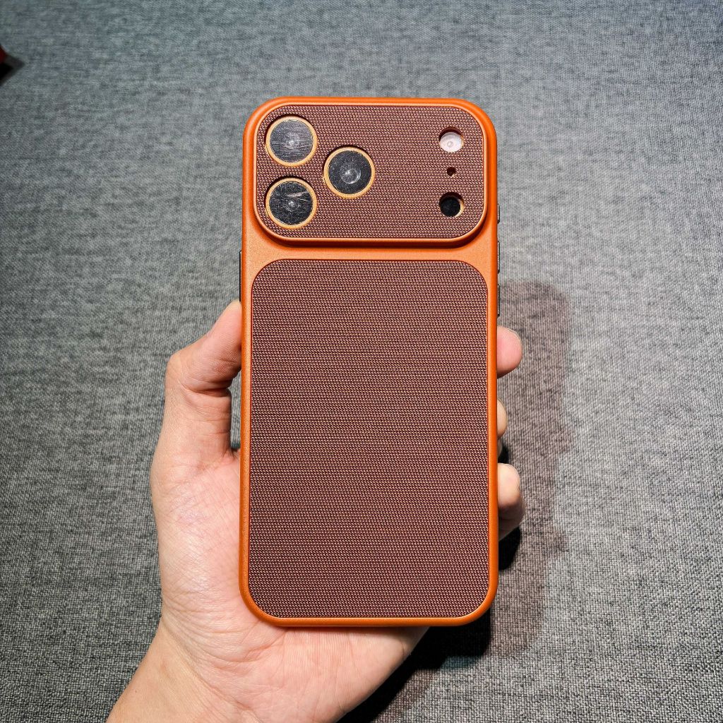 ใหม่ Techทอพรีเมี่ยมVINTAGE Diamond TexturedสําหรับiPhone 17 16 15 14 13 12 Pro Max 17 Airสําหรับแม่