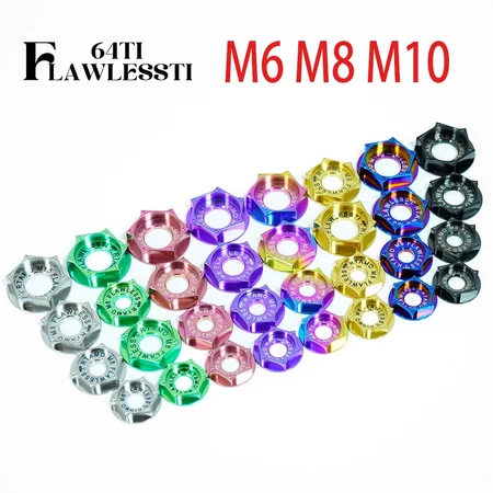 FLAWLESSTI M6 M8 M10 Gr5 เครื่องซักผ้าไทเทเนียมสําหรับ FORZA 350 ADV 350 X-ADV 750 FORZA 750 XMAX 300 NMAX 155 TMAX 560