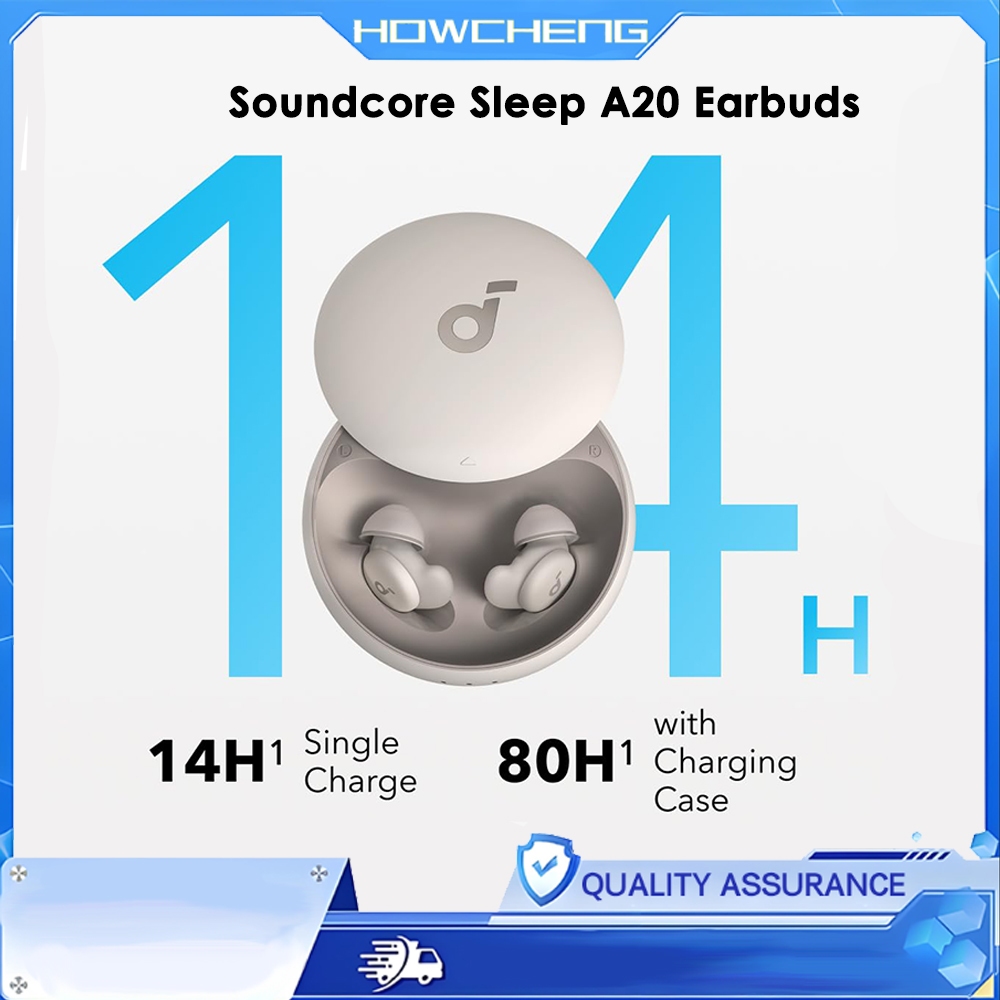 Soundcore Sleep A20 หูฟัง 30dB ลดเสียงรบกวนสําหรับการนอนหลับขนาดเล็ก สบายสําหรับการนอนหลับด้านข้าง