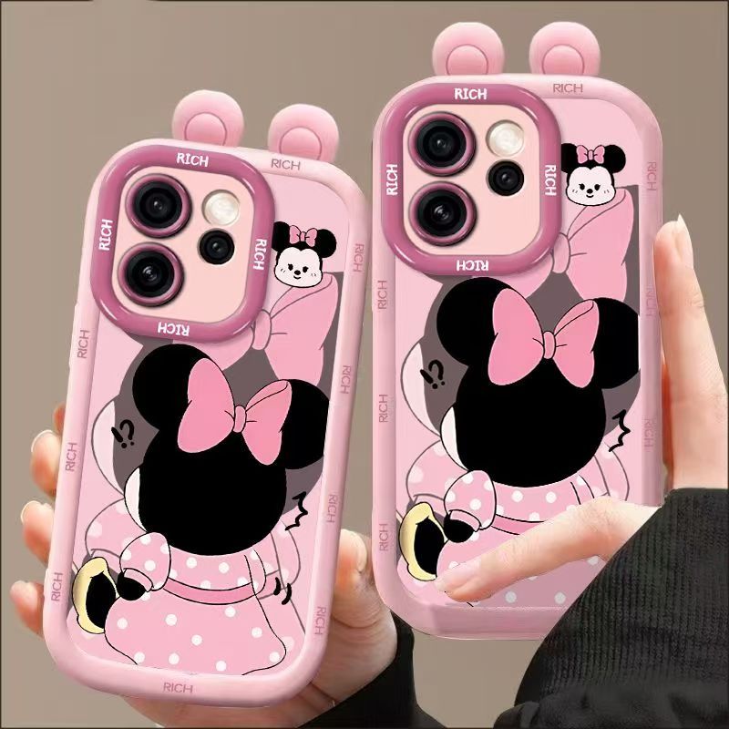 สําหรับ OPPO Reno 15 14 13 5G Reno 15 Pro Max กรณี OPPO Reno 15 14 13 Pro 5G Minnie Mouse เมาส์เคสโทรศัพท์คนดังอินเทอร์เน็ต anti-drop soft shell ซิลิโคนพัฟป้องกันทั้งหมด