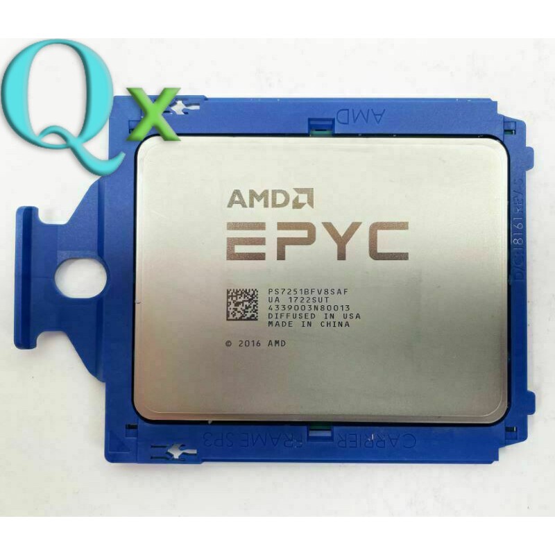 Upgrade Server CPU EPYC 7251 ซ็อกเก็ต SP3 โปรเซสเซอร์ CPU เซิร์ฟเวอร์ 8-Core 2.1GHz 120W