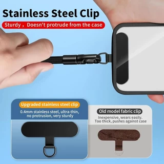 เชือกเส้นเล็กโทรศัพท์สากลพร้อมคลิปอัพเกรดป้องกันการหล่น 360° Rotation Adjustable Neck/Crossbody Strap สําหรับเคสโทรศัพท์ทุกรุ่น