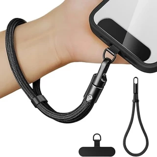 เชือกเส้นเล็กโทรศัพท์สากลพร้อมคลิปอัพเกรดป้องกันการหล่น 360° Rotation Adjustable Neck/Crossbody Strap สําหรับเคสโทรศัพท์ทุกรุ่น