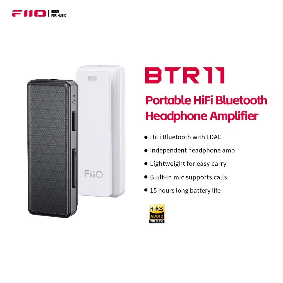 FiiO BTR11 ตัวรับสัญญาณบลูทูธ 5.3 LDAC 3.5 มม.อะแดปเตอร์เสียงไร้สาย