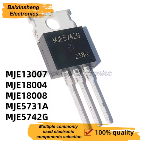 1-5PCS ใหม่คุณภาพ MJE13007 MJE18004 MJE18008 MJE5731A MJE5742G TO-220 E13007 18004 18008 5731A 5742A