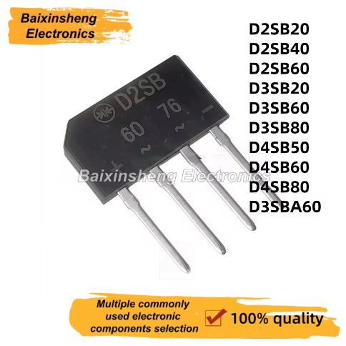 1-5PCS D2SB20 D2SB40 D2SB60 D3SB20 D3SB60 D3SB80 D3SBA60 D4SB50 D4SB60 D4SB80 เตาแม่เหล็กไฟฟ้าสะพานแ