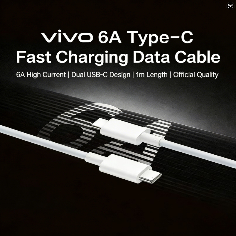 VIVO 6A 1m FlashCharge สายรองรับ 120W/80W/66W/55W/44W สําหรับ vivo iQOO โทรศัพท์