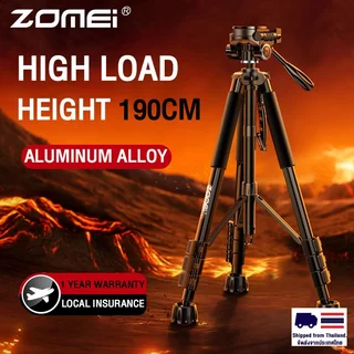 Camera tripod ขาตั้งกล้อง Zomei Series Q188 tripod ขาตั้งกล้องอลูมิเนียมแมกนีเซียมสำหรับวิดีโอและภาพถ่าย DSLR ขากล้องมือถือ ตั้งliveสด กล้อ