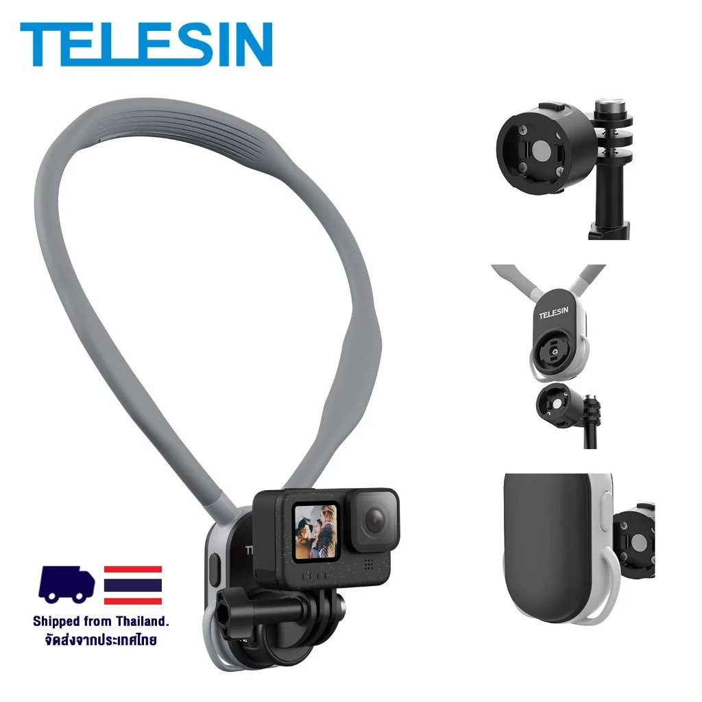 ขายึดคล้องคอ Neck Camera Holder Mount for GoPro Hero 13/12/11/10/9/8/7/6/5/4 และโทรศัพท์ ทุกรุ่น วัสดุABS