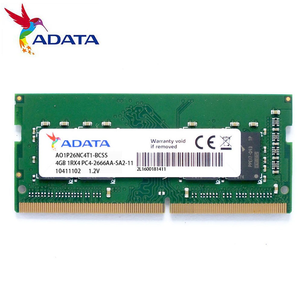 ADATA DDR4 RAM 4GB 8Gb 16GB DDR4 2133Mhz 2400Mhz 2666Mhz 3200Mhz 1.2V PC4-3200AA หน่วยความจําสําหรับ