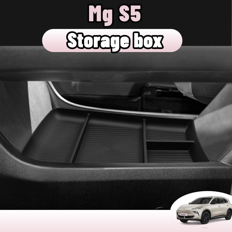 Mg s5 กล่องเก็บของรถยนต์ กันลื่น หลังหน้าจอ ถาดทิชชู่รถยนต์ อุปกรณ์จัดระเบียบรถยนต์  ของแต่งภายในรถยนต์ สินค้ามีสีดำ ของแต่งรถยนต์