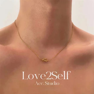 Love2Self X098 จี้สร้อยคอนมินิมอลแบบคล้องเนคไท สแตนเลสมีความทนทาน ไม่ดำและสวยงาม