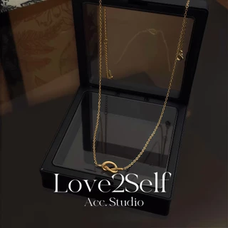 Love2Self X098 จี้สร้อยคอนมินิมอลแบบคล้องเนคไท สแตนเลสมีความทนทาน ไม่ดำและสวยงาม