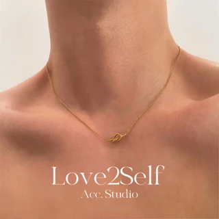 Love2Self X098 จี้สร้อยคอนมินิมอลแบบคล้องเนคไท สแตนเลสมีความทนทาน ไม่ดำและสวยงาม