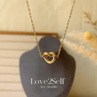 Love2Self X098 จี้สร้อยคอนมินิมอลแบบคล้องเนคไท สแตนเลสมีความทนทาน ไม่ดำและสวยงาม