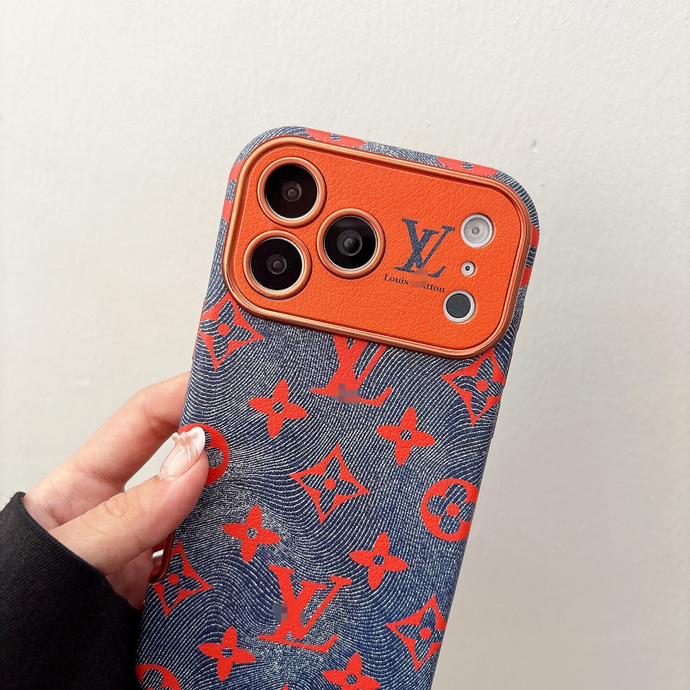 โลโก้แบรนด์ IP 17pro 15pro เคสโทรศัพท์กันกระแทกหนัง iPhone 17 16 15 pro max ฝาครอบป้องกัน